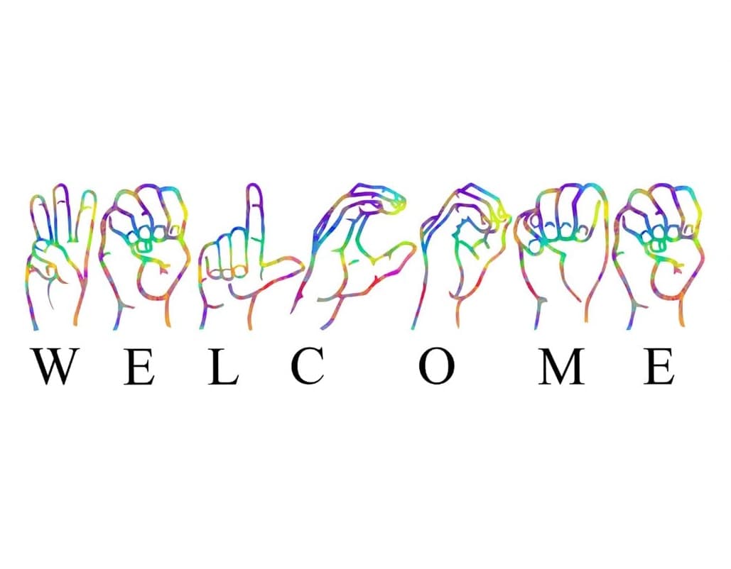 ASL Welcome sign